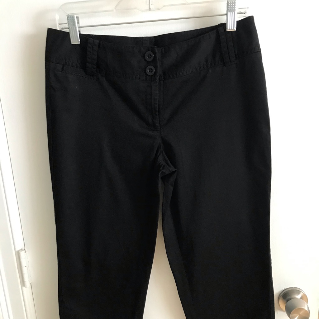 Whbm Black Crop Leg Pants